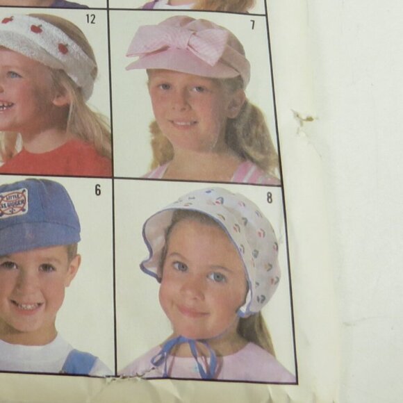 Simplicity 7984 Clothing Patterns Child's Hats UNCUT - Picture 7 of 7